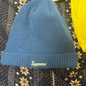 Supreme Teal Knit Beanie